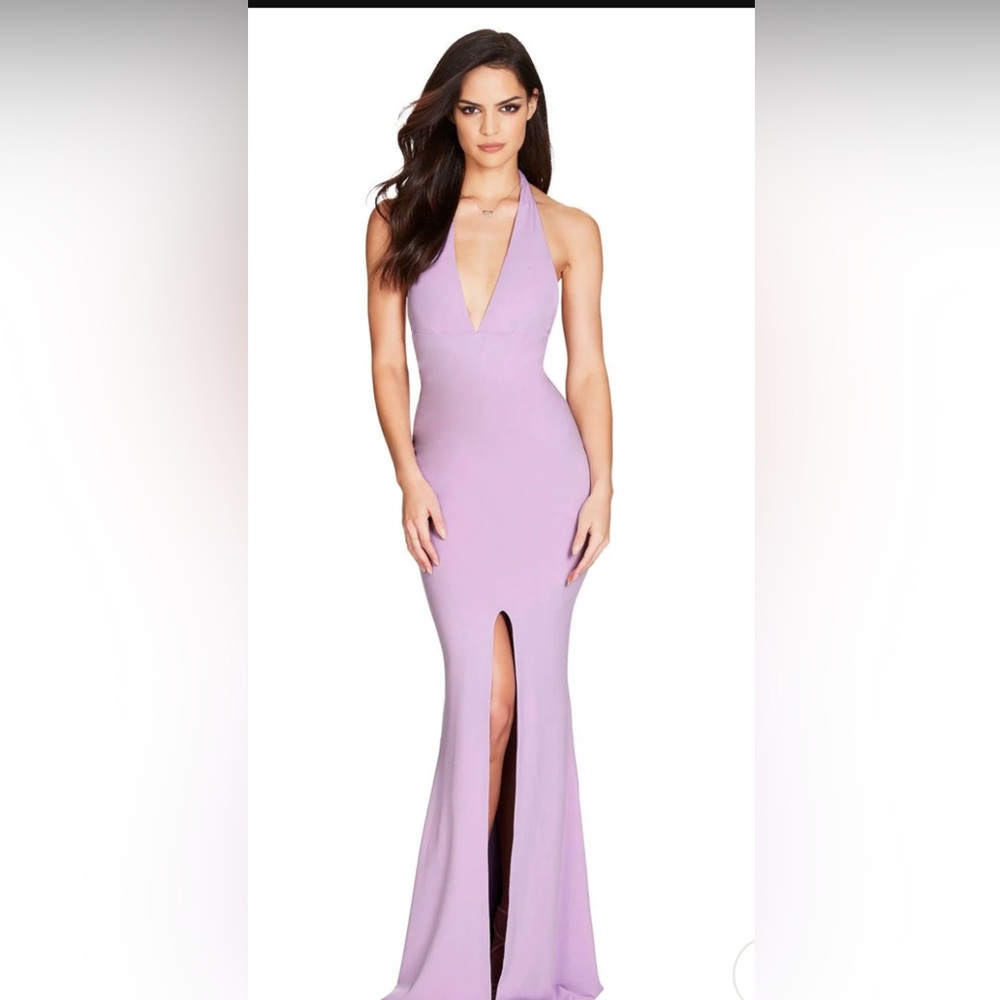 Nookie Illegal Halter Gown Limited color Lilac XS